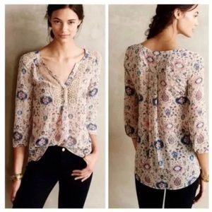 NWT NEW WITH TAGS Maeve cream with crochet peasant blouse size 4.